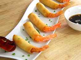 egg roll with shrimp